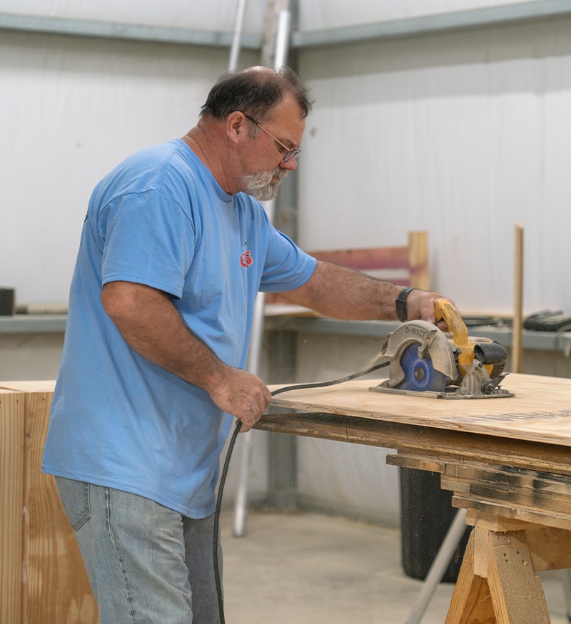 sawing